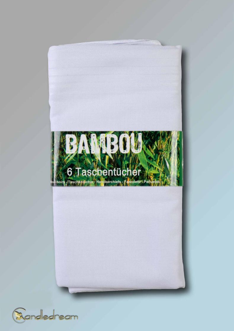 6er Pack Stofftaschentücher aus Bambus Taschentücher Bambustücher