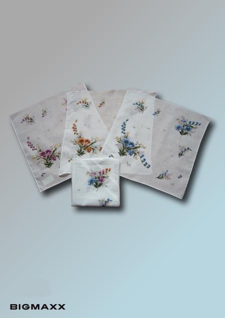 Motiv Stofftaschentücher Blumenmuster Taschentuch Damentaschentücher