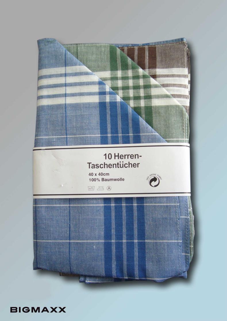 30 Farbige Herrentaschentücher Stoff Taschentücher Arabia Baumwolle Sparpack